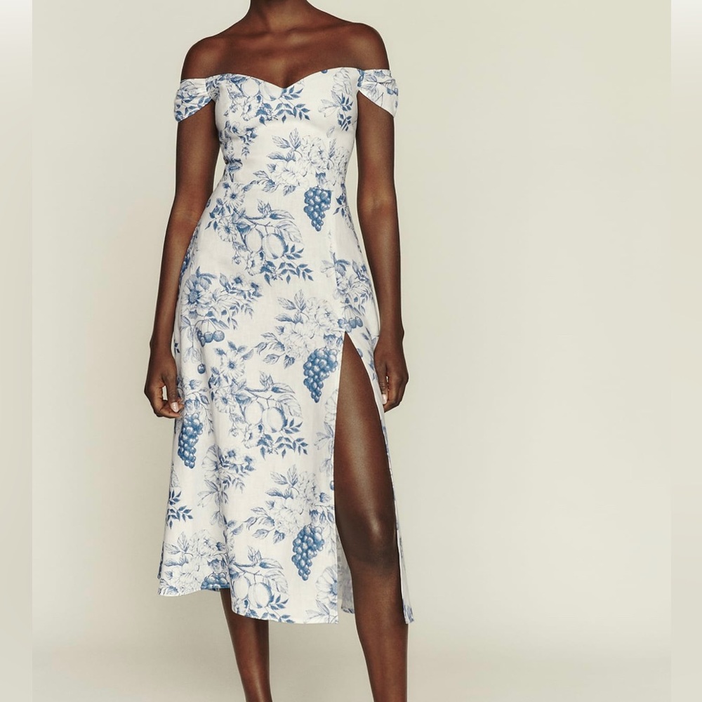 REFORMATION Linen Bridgton Dress- BRAND NEW!